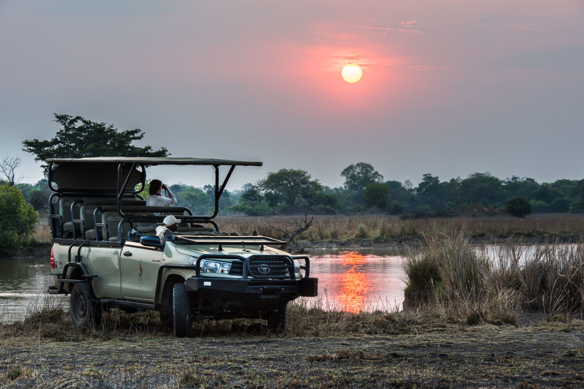 Sunset over Game Drive Scenes